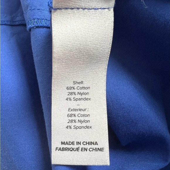 Cinq A Sept Dress Erin Puff Sleeve Mini Crew Neck Bright Cotton Blend Blue Sz 0 - Picture 10 of 10
